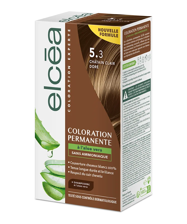 ELCEA Permanent Hair Colour Light Golden Brown – 5.3 - 01'P
