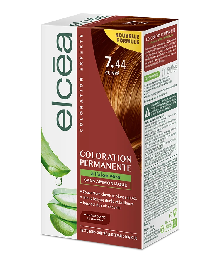 ELCEA Permanent Hair Colour Copper – 7.44 - 01'P